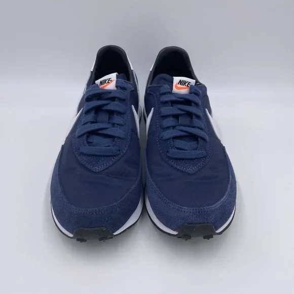 Nike Waffle Trainer 2 Navy / White Womens Shoes - Picture 3 of 8